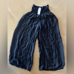 Guisy Italian Made Silk Flowy Pants